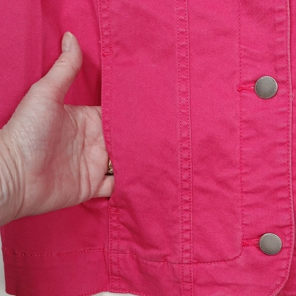 Croft & Barrow Womens Dark Salmon Colored Jacket Size Medium